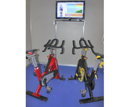 Lanzamiento 2012 Virtual Cycling en Feria Fitness GymFactory TelegimTV Melcior Mauri