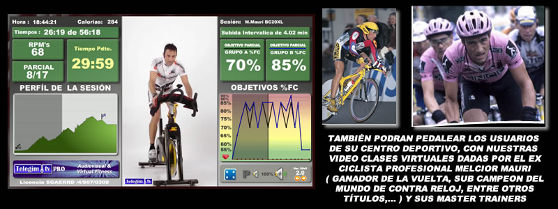 Virtual Ciclo Indoor Spinning Indoor walking Yoga para Gimnasios Virtual Ciclo Indoor Spinning para Gimnasios